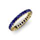4 - Allie 3.00 mm Princess Cut Blue Sapphire Eternity Band 