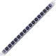 2 - Nancie 3.30 mm Blue Sapphire Eternity Tennis Bracelet 