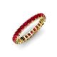 4 - Allie 3.00 mm Princess Cut Ruby Eternity Band 