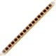 2 - Nancie 3.30 mm Red Garnet Eternity Tennis Bracelet 