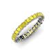 4 - Allie 3.00 mm Princess Cut Yellow Sapphire Eternity Band 