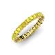 4 - Allie 3.00 mm Princess Cut Yellow Sapphire Eternity Band 