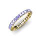 4 - Allie 3.00 mm Princess Cut Tanzanite Eternity Band 