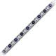 2 - Nancie 3.30 mm Blue Sapphire and Diamond Eternity Tennis Bracelet 