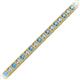 2 - Nancie 3.30 mm Blue Topaz and Diamond Eternity Tennis Bracelet 