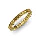 4 - Allie 3.00 mm Princess Cut Citrine Eternity Band 