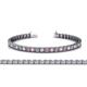 1 - Nancie 3.30 mm Pink Tourmaline and Lab Grown Diamond Eternity Tennis Bracelet 