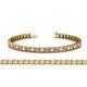 1 - Nancie 3.30 mm Pink Tourmaline and Lab Grown Diamond Eternity Tennis Bracelet 
