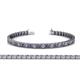 1 - Nancie 3.30 mm Iolite and Lab Grown Diamond Eternity Tennis Bracelet 