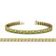 1 - Nancie 3.30 mm Peridot and Lab Grown Diamond Eternity Tennis Bracelet 