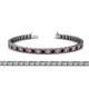 1 - Nancie 3.30 mm Red Garnet and Lab Grown Diamond Eternity Tennis Bracelet 
