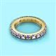 2 - Gracie 3.00 mm Round Tanzanite Eternity Band 