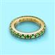 2 - Gracie 3.00 mm Round Green Garnet Eternity Band 