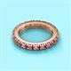 2 - Gracie 3.00 mm Round Pink Tourmaline Eternity Band 