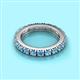 2 - Gracie 3.00 mm Round Blue Topaz Eternity Band 