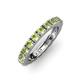 3 - Gracie 3.00 mm Round Peridot Eternity Band 