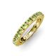 3 - Gracie 3.00 mm Round Peridot Eternity Band 