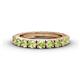 1 - Gracie 3.00 mm Round Peridot Eternity Band 