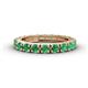 1 - Gracie 3.00 mm Round Emerald Eternity Band 