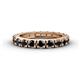 1 - Gracie 3.00 mm Round Black Diamond Eternity Band 