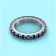 2 - Gracie 3.00 mm Round Blue Diamond Eternity Band 
