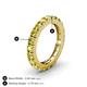 4 - Gracie 3.00 mm Round Yellow Diamond Eternity Band 