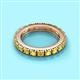 2 - Gracie 3.00 mm Round Yellow Sapphire Eternity Band 