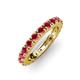 3 - Gracie 3.00 mm Round Ruby Eternity Band 