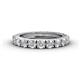 1 - Gracie 3.00 mm Round White Sapphire Eternity Band 