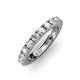 3 - Gracie 3.00 mm Round White Sapphire Eternity Band 