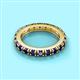 2 - Gracie 3.00 mm Round Blue Sapphire Eternity Band 