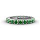 1 - Gracie 3.00 mm Round Green Garnet Eternity Band 