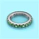 2 - Gracie 3.00 mm Round Green Garnet Eternity Band 