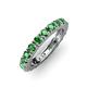 3 - Gracie 3.00 mm Round Green Garnet Eternity Band 