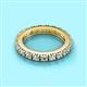 2 - Gracie 3.00 mm Round Aquamarine Eternity Band 