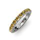 3 - Gracie 3.00 mm Round Citrine Eternity Band 