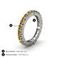 4 - Gracie 3.00 mm Round Citrine Eternity Band 