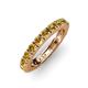 3 - Gracie 3.00 mm Round Citrine Eternity Band 
