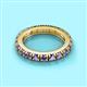 2 - Gracie 3.00 mm Round Iolite Eternity Band 