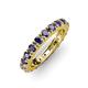 3 - Gracie 3.00 mm Round Iolite Eternity Band 