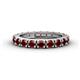 1 - Gracie 3.00 mm Round Red Garnet Eternity Band 