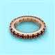2 - Gracie 3.00 mm Round Red Garnet Eternity Band 