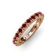 3 - Gracie 3.00 mm Round Red Garnet Eternity Band 