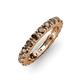 3 - Gracie 3.00 mm Round Smoky Quartz Eternity Band 