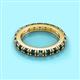 2 - Gracie 3.00 mm Round London Blue Topaz Eternity Band 