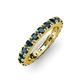 3 - Gracie 3.00 mm Round London Blue Topaz Eternity Band 