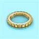 2 - Gracie 3.00 mm Round Yellow Sapphire Eternity Band 