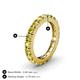 4 - Gracie 3.00 mm Round Yellow Sapphire Eternity Band 