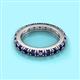 2 - Gracie 3.00 mm Round Blue Sapphire Eternity Band 