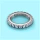 2 - Gracie 3.00 mm Round Aquamarine Eternity Band 